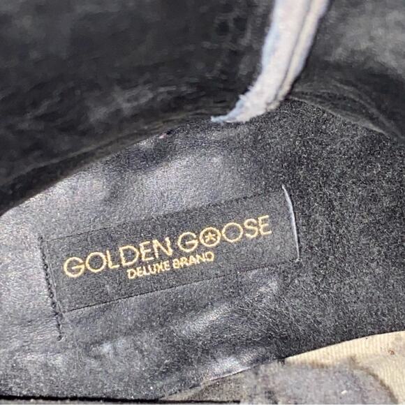 Golden Goose Metallic Bronze Silver Embroidered Star Cowboy Boots size 39 size 9 - Picture 14 of 14